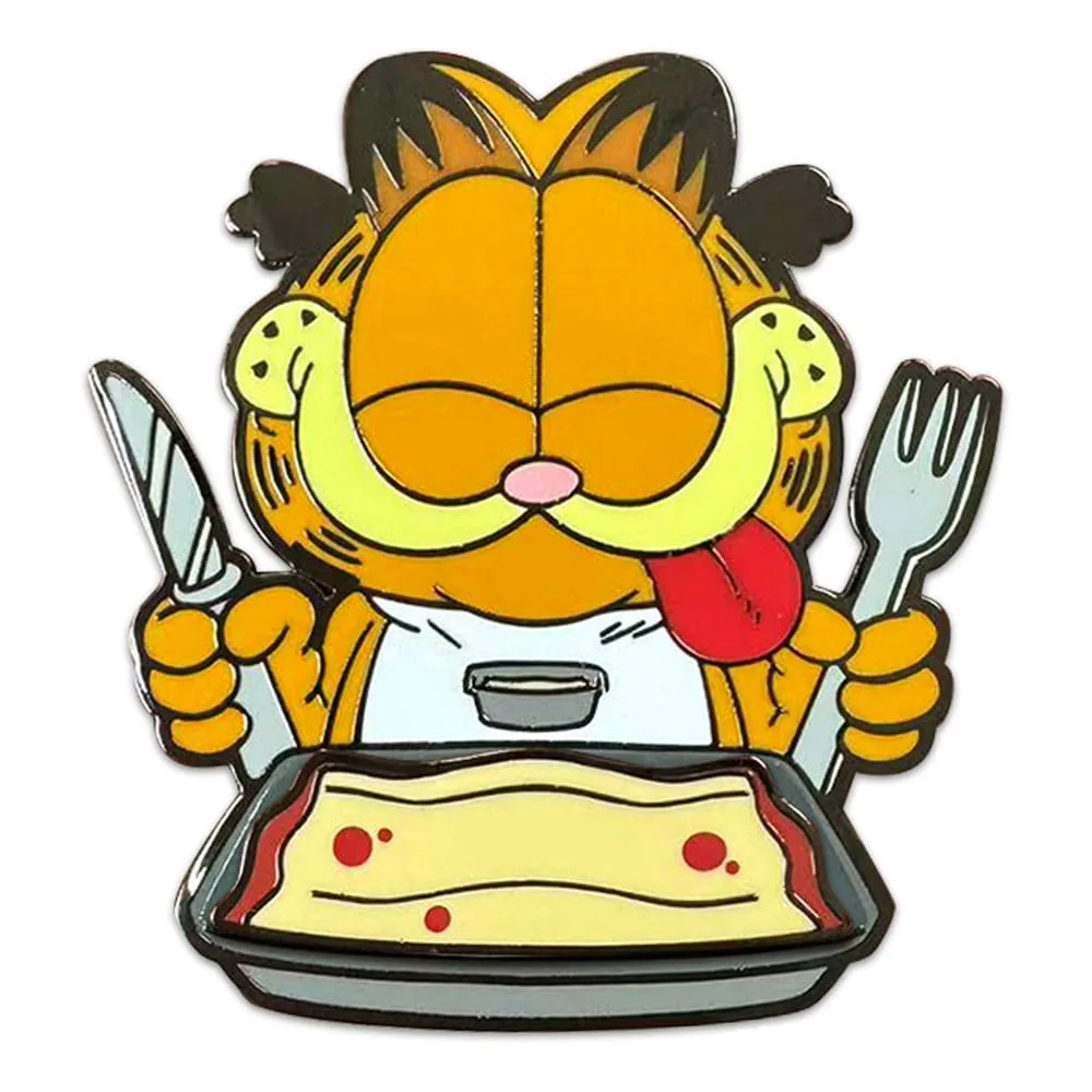 Garfield Pin Badge – Disco Lasagna Dinner 5 cm
