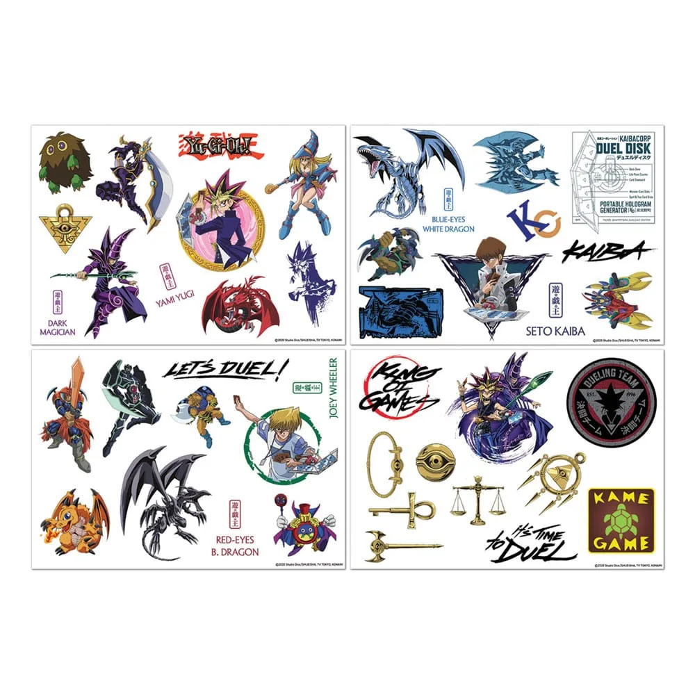 Yu-Gi-Oh Tech Sticker Pack – Four Reusable Vinyl Sheets