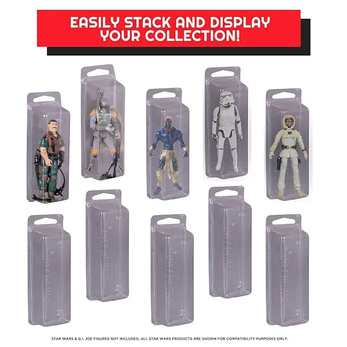 Action Figure Protectors – EVORETRO PET Clamshell 50-Pack 6