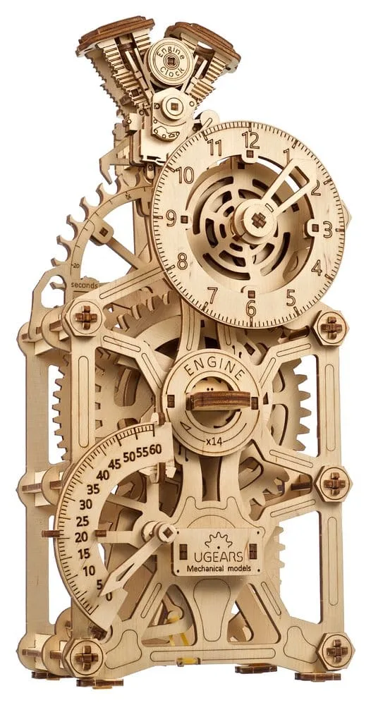 Ugears Wooden Model Kit – Engine Clock 21