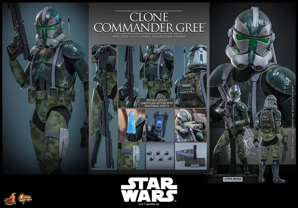 Star Wars Action Figure – Clone Commander Gree 1/6 Scale 30 cm 17