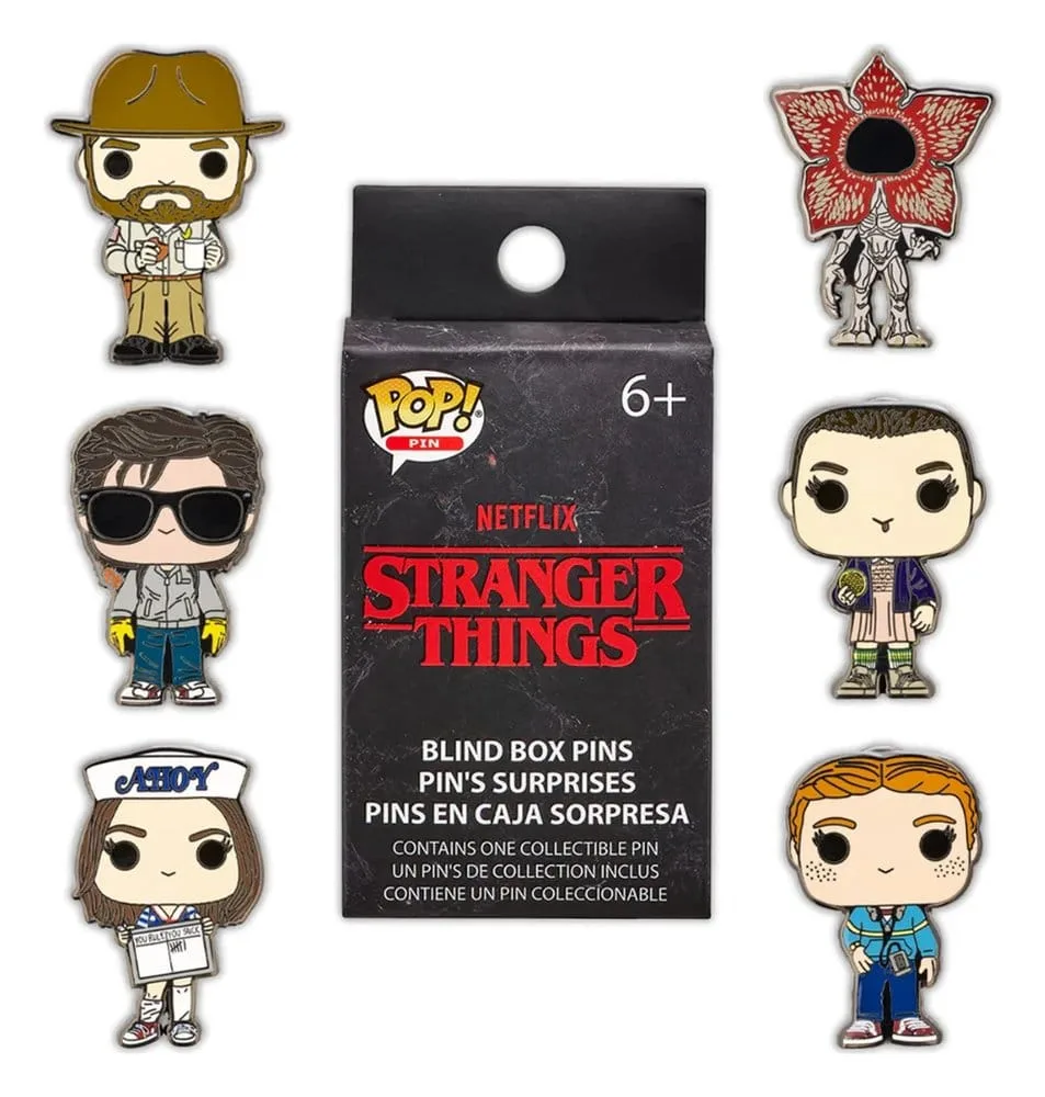 Stranger Things Pins – Character Blind Box Display of 12