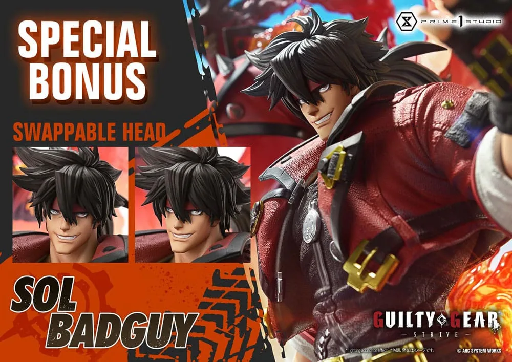 Guilty Gear Strive Statue – Sol Badguy Bonus Version 82 cm 3