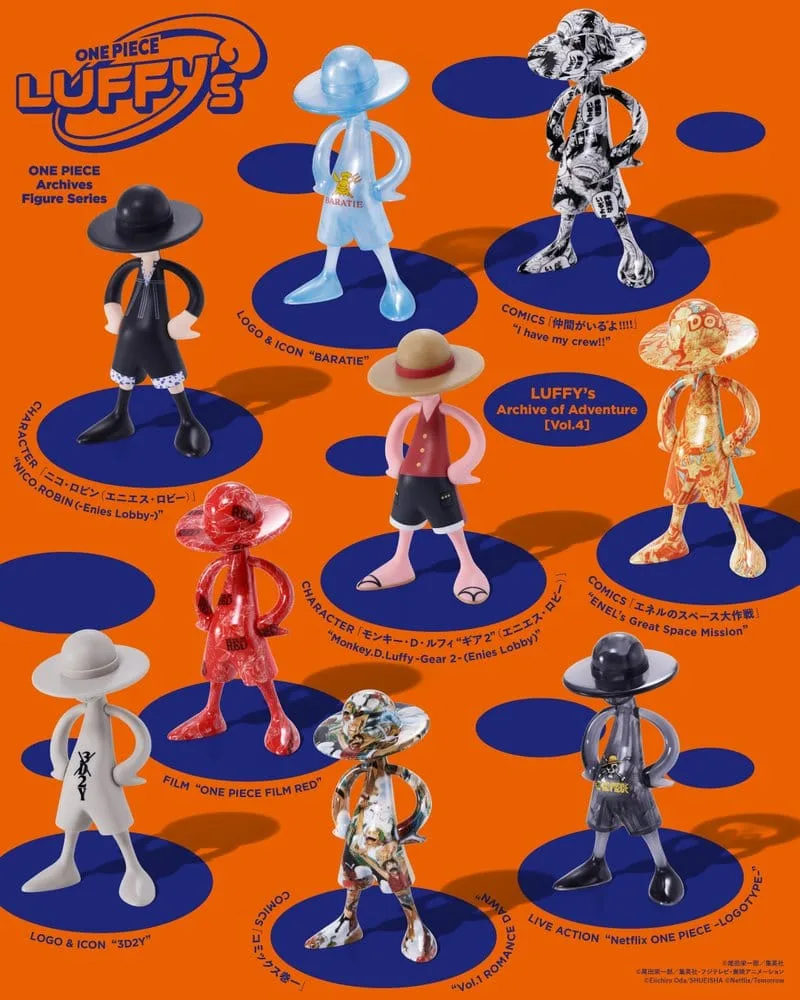 One Piece Mini Figure Set – Luffy’s Archive Vol. 4 9 cm 18