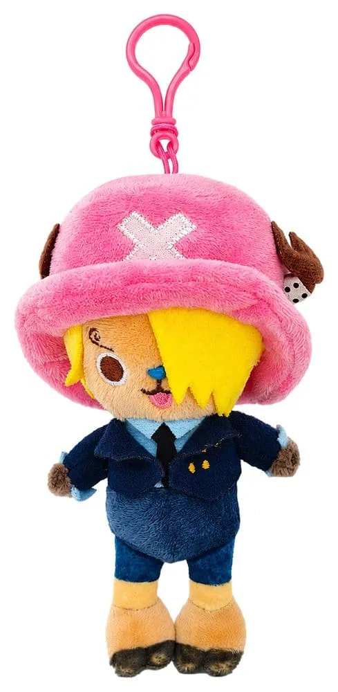 One Piece Plush Bag Clips – Blind Box Display of 6 11 cm 8