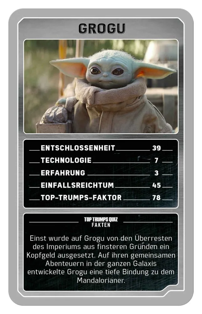 The Mandalorian and Grogu Card Game – Top Trumps German 3