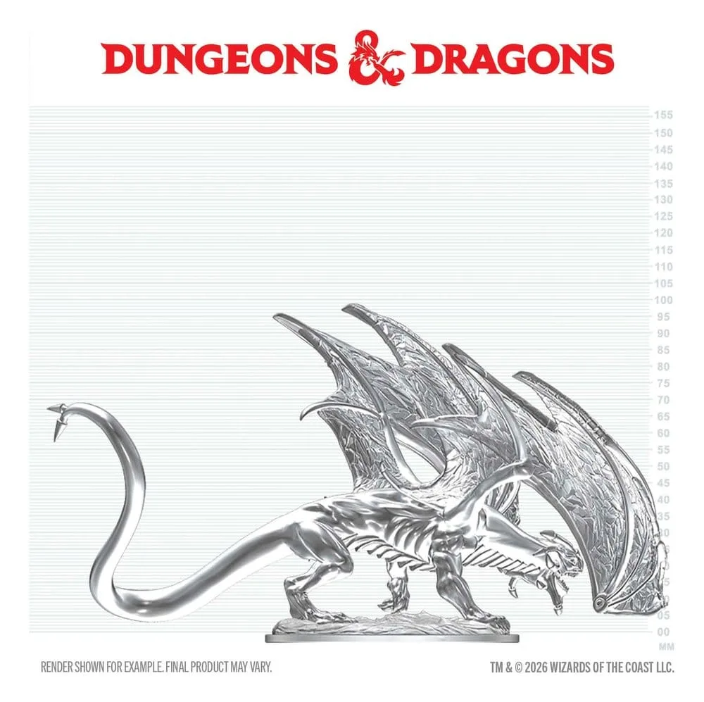 Dungeons & Dragons Miniature – Young Sapphire Dragon 20 cm 5