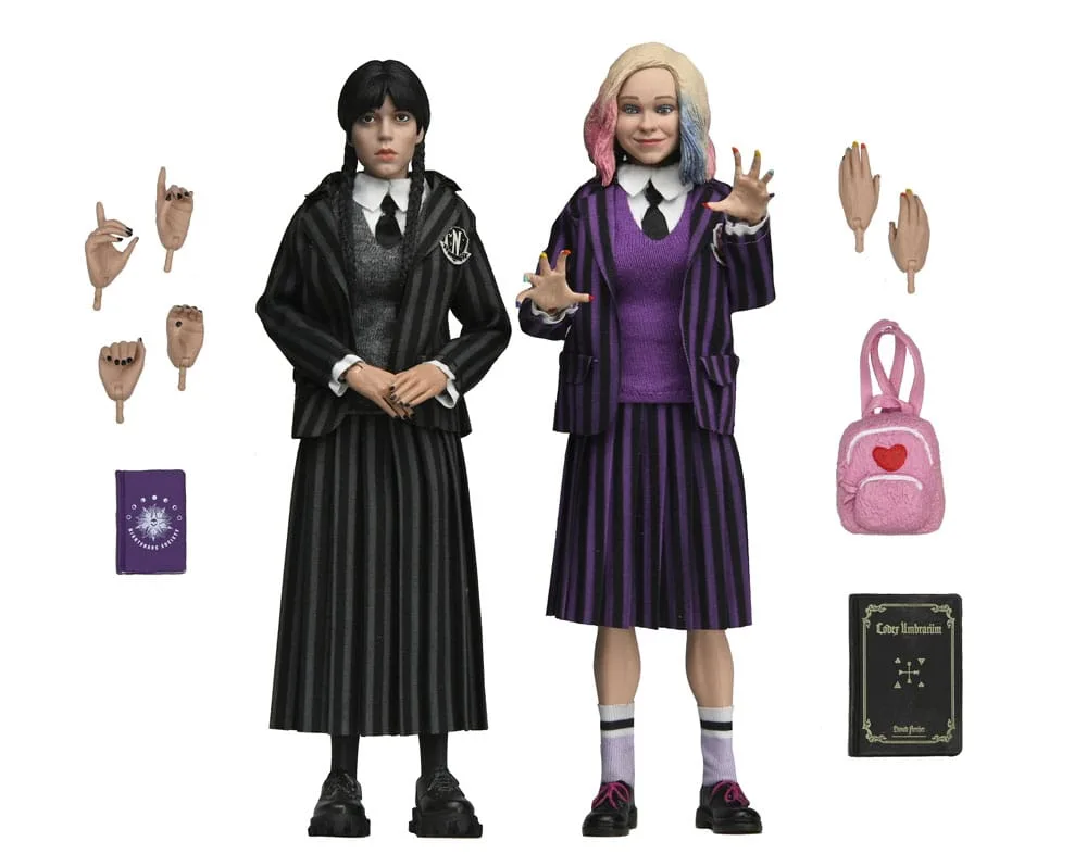 Wednesday Action Figure Set – Addams and Enid School Uniforms 20 cm 2