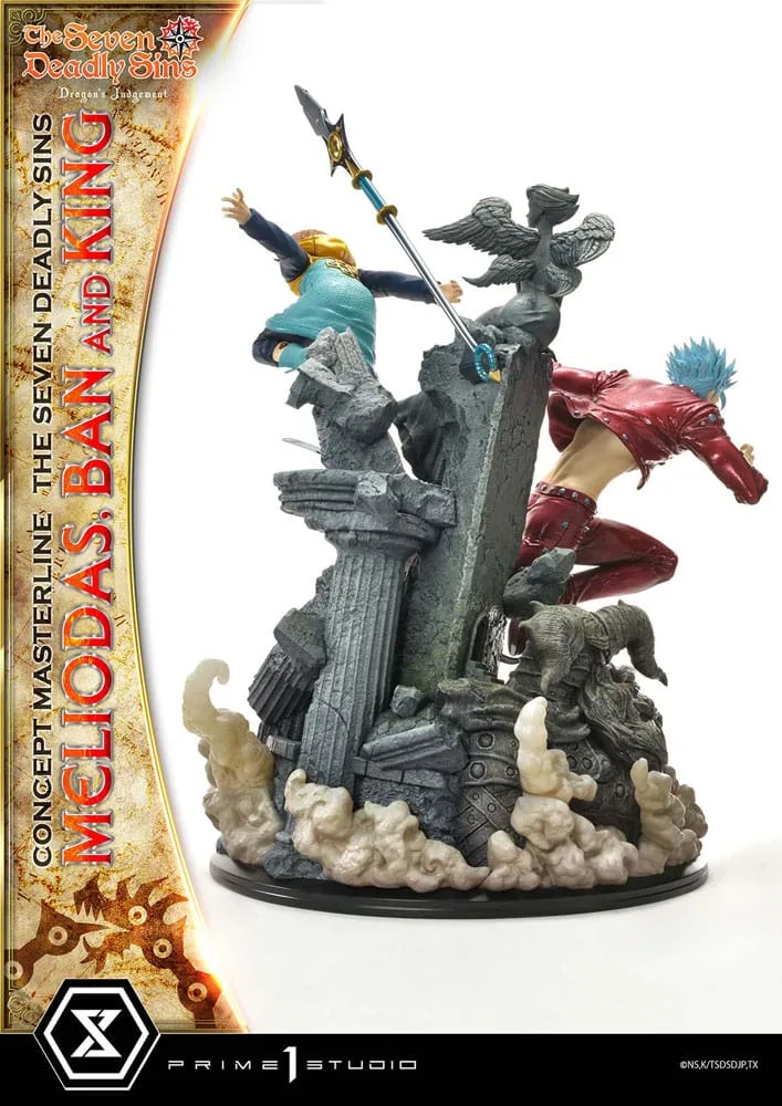 Seven Deadly Sins Statue – Meliodas, Ban and King 55 cm 6
