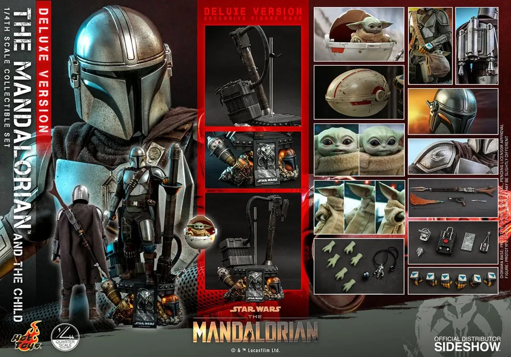 Star Wars Action Figures – Mandalorian and Child Deluxe 1/4 Scale 9