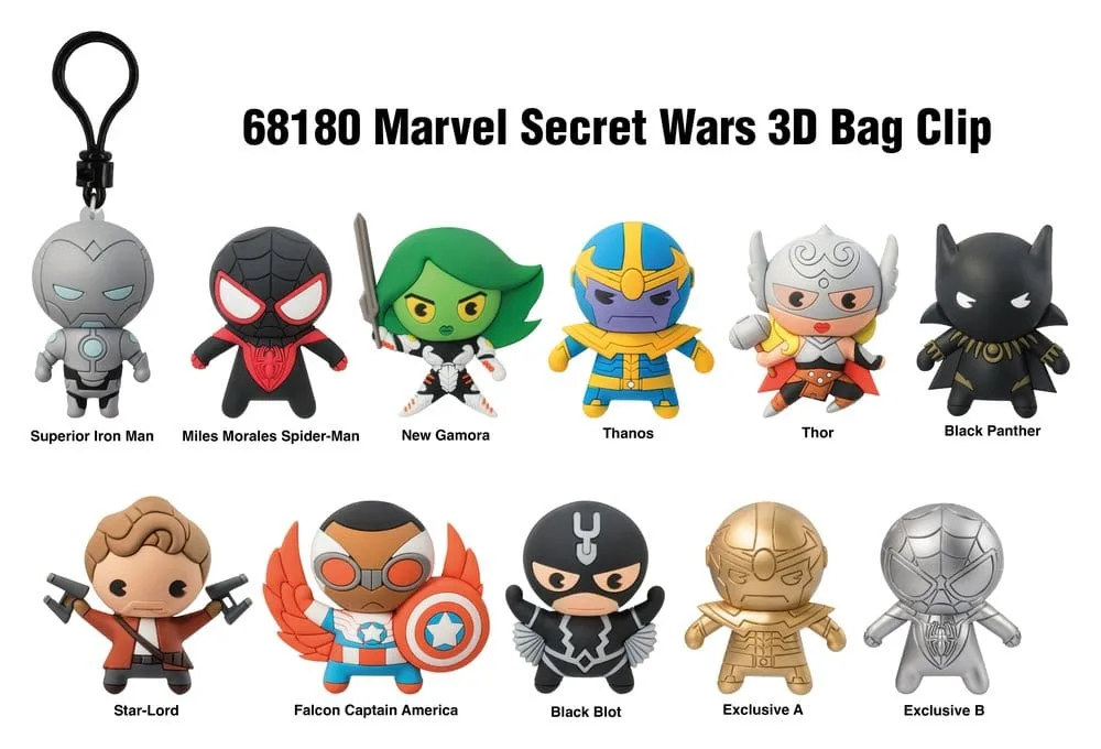 Marvel Secret Wars Bag Clips – Series 1 Blind Bag Display 24 Packs 2