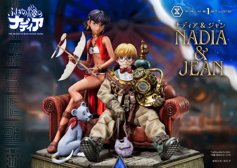 Nadia: The Secret of Blue Water Statue – Nadia & Jean 35 cm 2