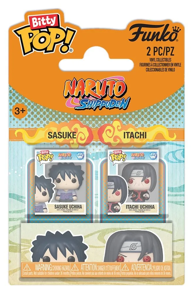 Naruto Vinyl Figures – Bitty Pop Sasuke and Itachi 2-Pack 2 cm