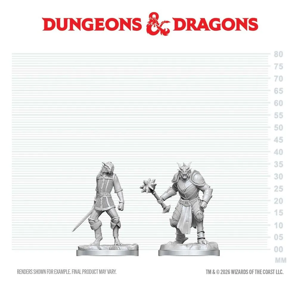 Dungeons & Dragons Miniatures – Dragonborn Paladin and Squire 2
