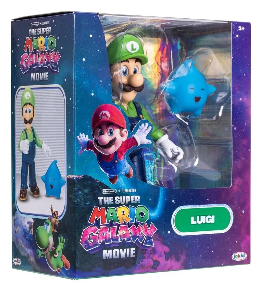 The Super Mario Galaxy Movie actiefiguur – Luigi met Luma 13 cm 3