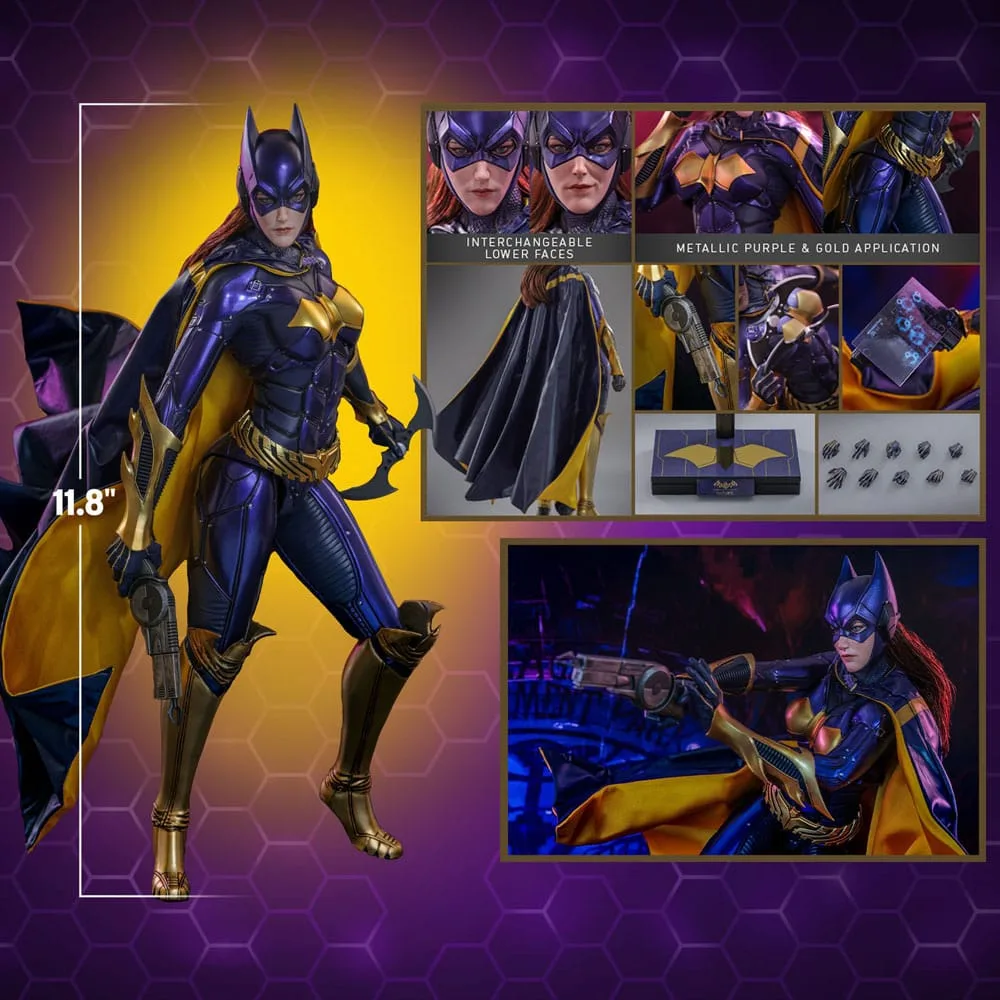 Batman Arkham Knight Action Figure – Batgirl Purple and Gold 30 cm 18