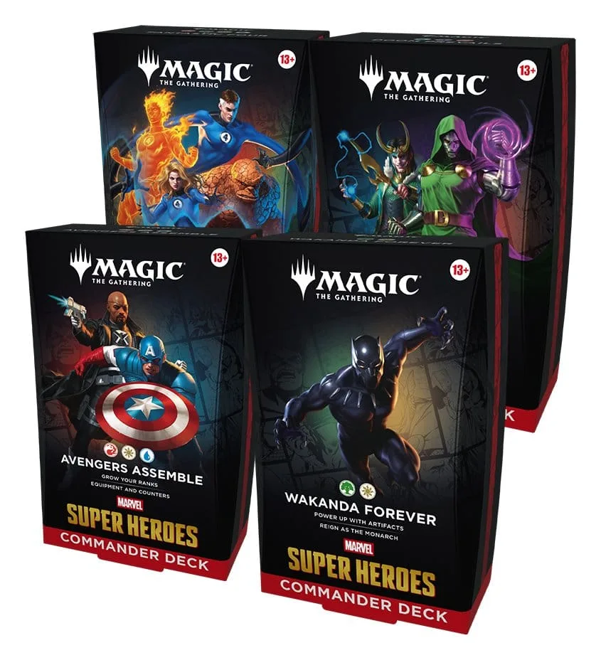 Magic the Gathering Commander Decks – Marvel Super Heroes Case of 4 1