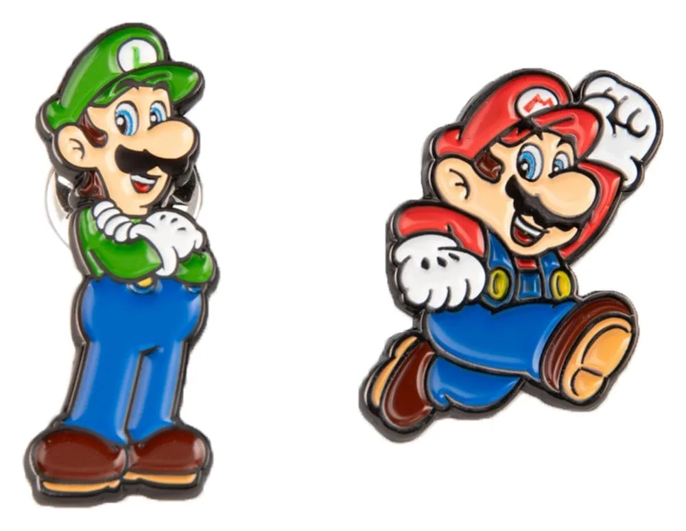 Super Mario Pin Badges – Enamel 2-Pack