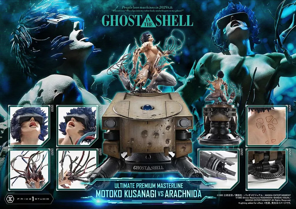 Ghost in the Shell Statue – Motoko Kusanagi vs Arachnida 68 cm 3