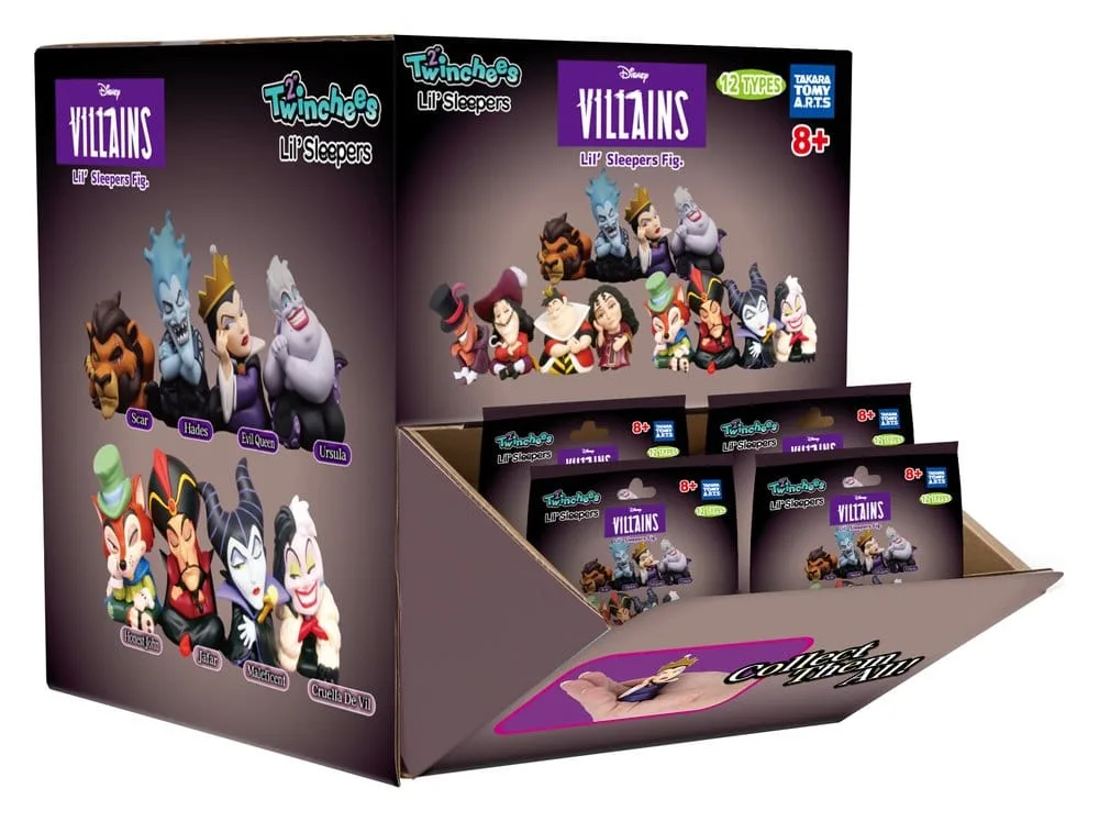 Disney Villains Mini Figures – Lil’ Sleepers 24-Pack Display 5 cm 6