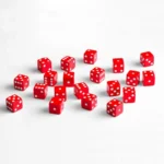 Q Workshop Dice Set – Red D6 Full Pack 20 Pieces 16 mm 3
