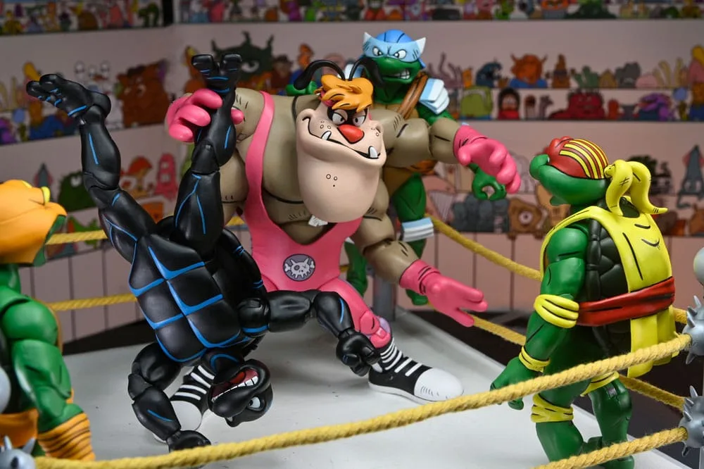 TMNT Action Figures – Stump Wrestling Turtles 4-Pack 18 cm 10