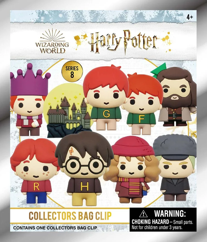 Harry Potter 3D PVC Bag Clips – Series 8 Display of 24 2