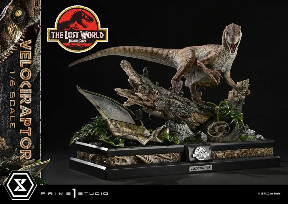 Jurassic Park II Statue – Velociraptor Bonus Version 41 cm 12