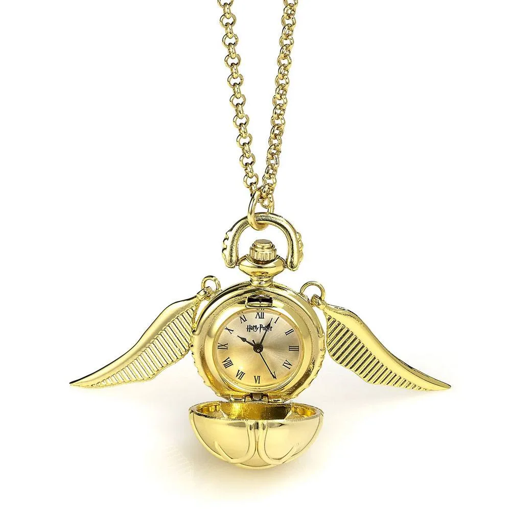 Harry Potter Watch Necklace – Gold-Plated Golden Snitch