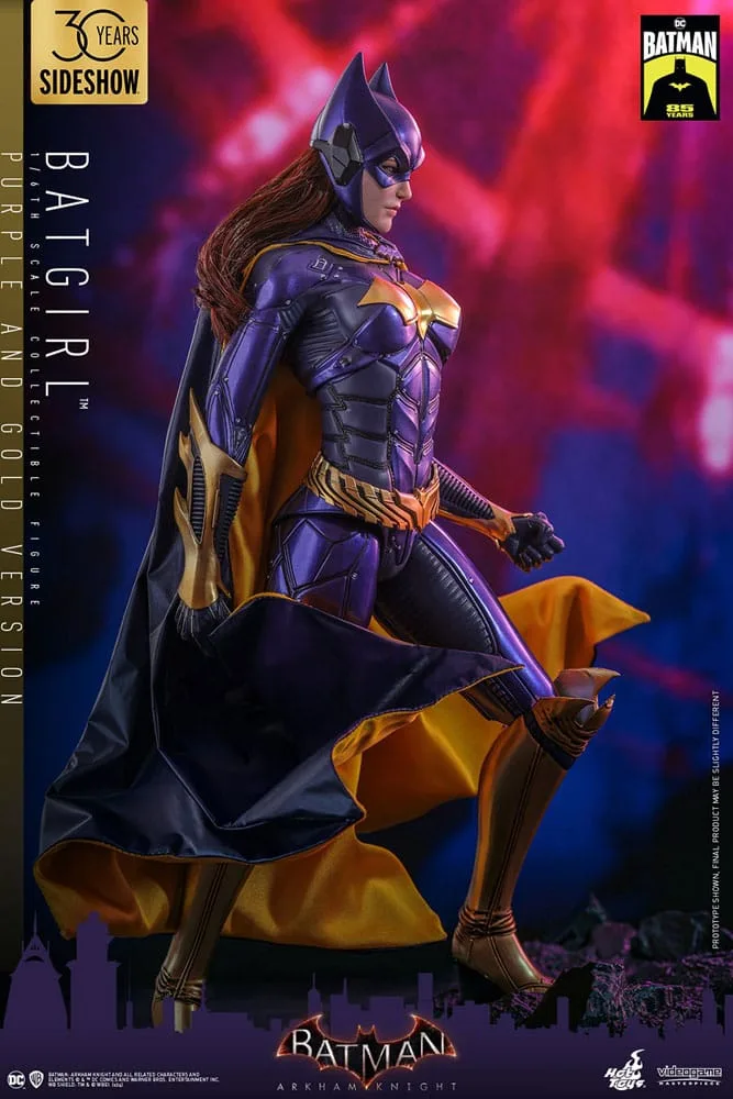 Batman Arkham Knight Action Figure – Batgirl Purple and Gold 30 cm 13