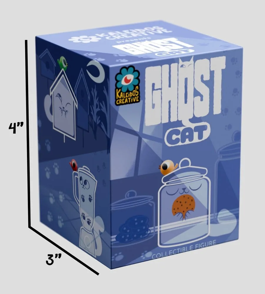 Ghost Cat Mini Figures – Series 1 Blind Box Display of 6 6 cm 9