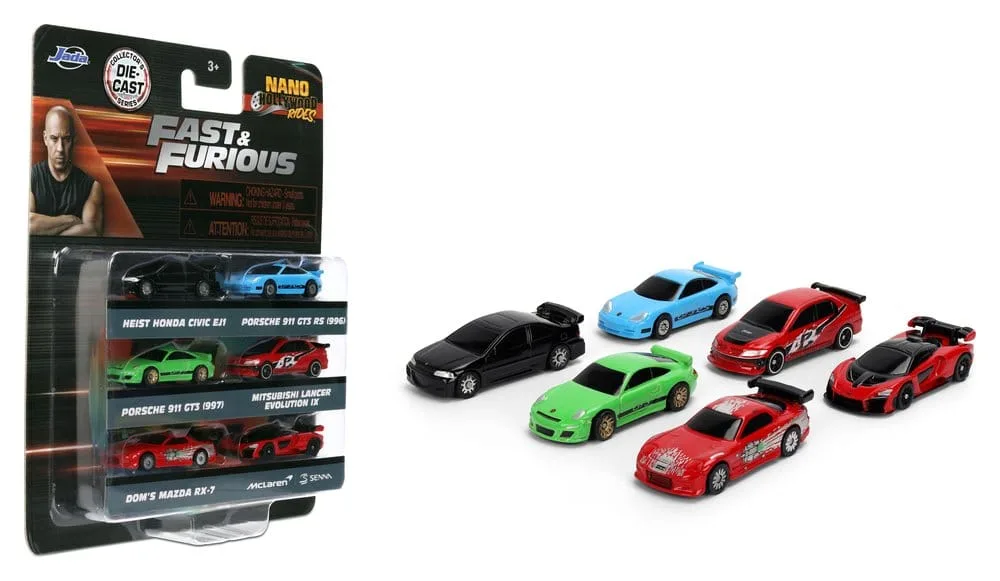 Fast & Furious Nano Cars – Jada Toys 6-Pack 2