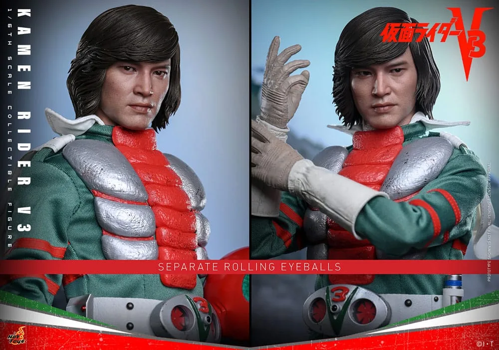 Kamen Rider Actionfigur – V3 mit LED-Augen 1:6 30 cm 21