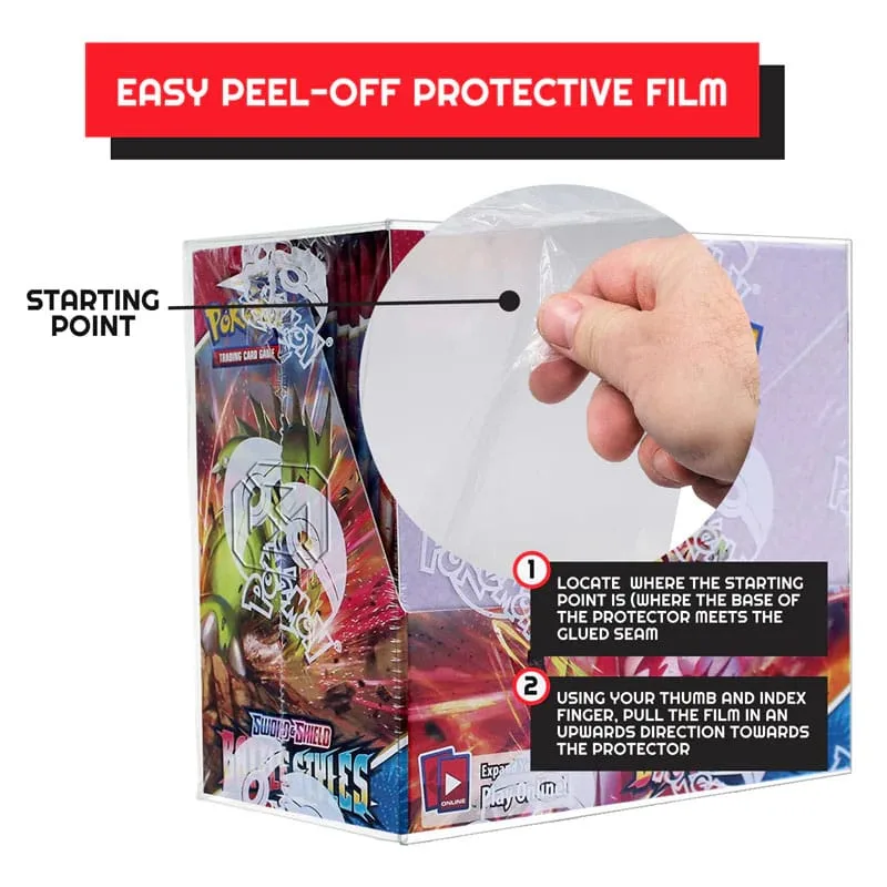 Trading Card Box Protectors – EVORETRO PET Version 1 5-Pack 2