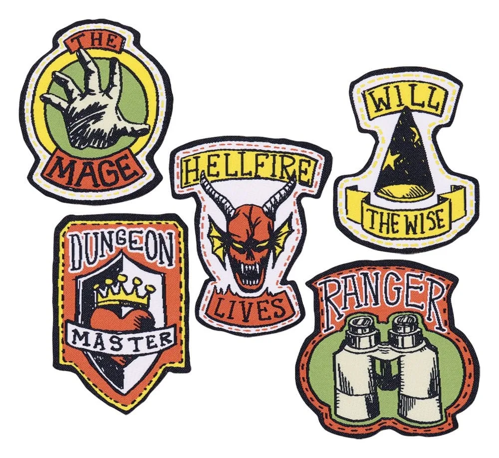 Stranger Things Fabric Patches – Hellfire Club 5-Pack 10