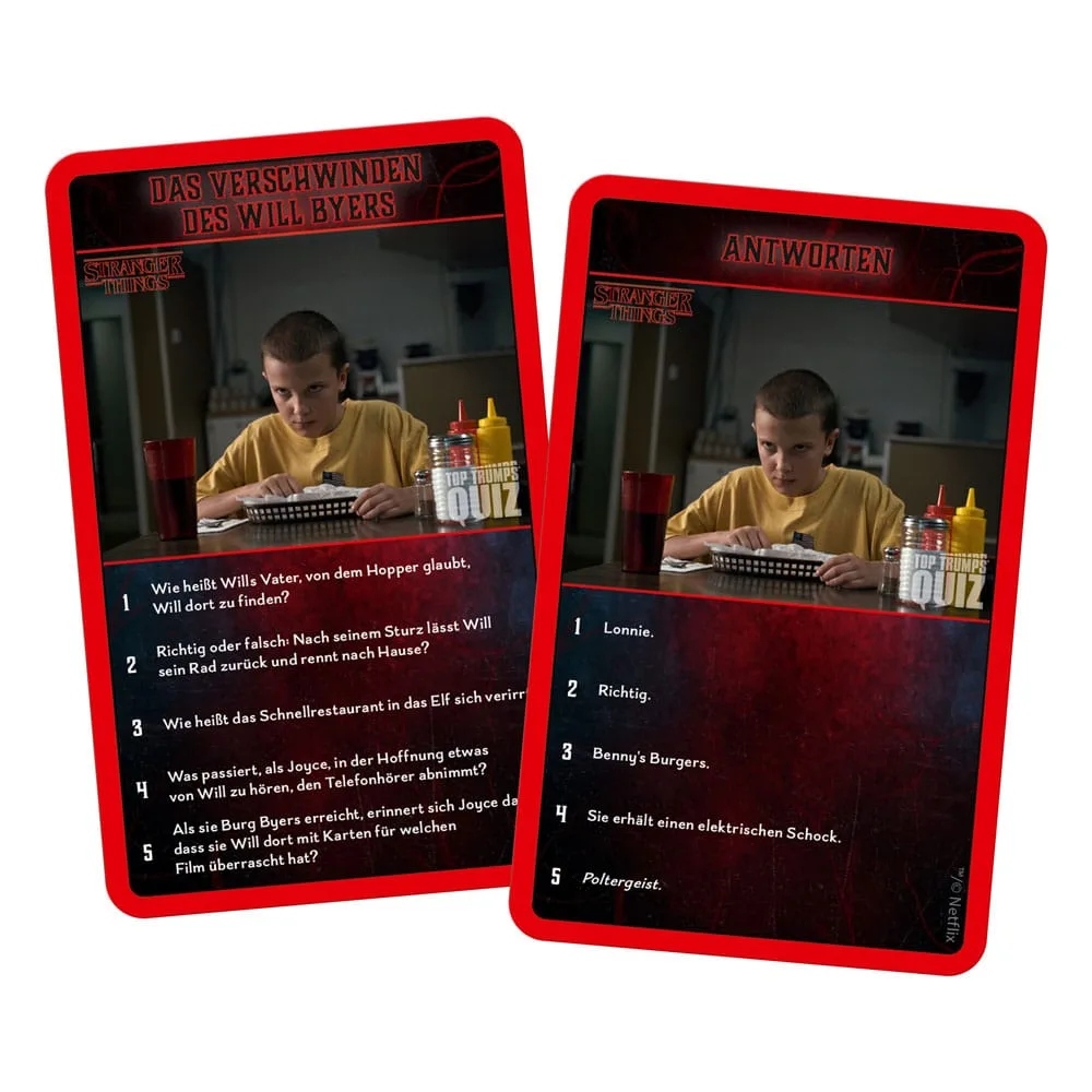 Stranger Things Card Game – Top Trumps Quiz German Edition 9
