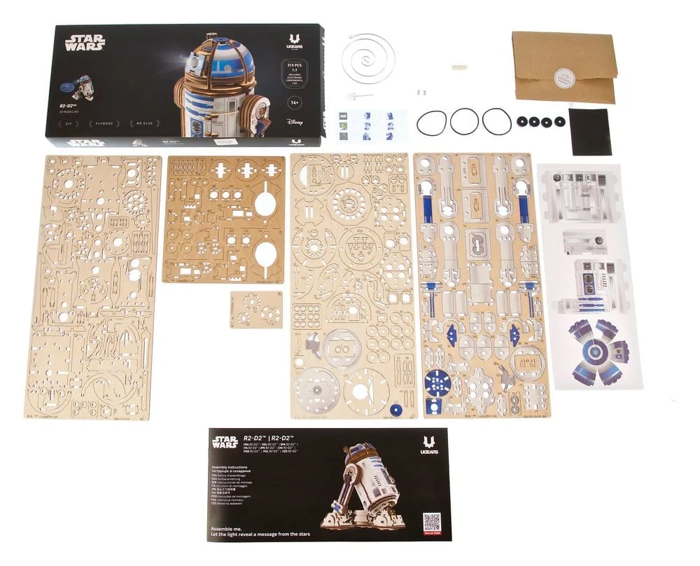 Star Wars Wooden Model Kit – Ugears R2-D2 26