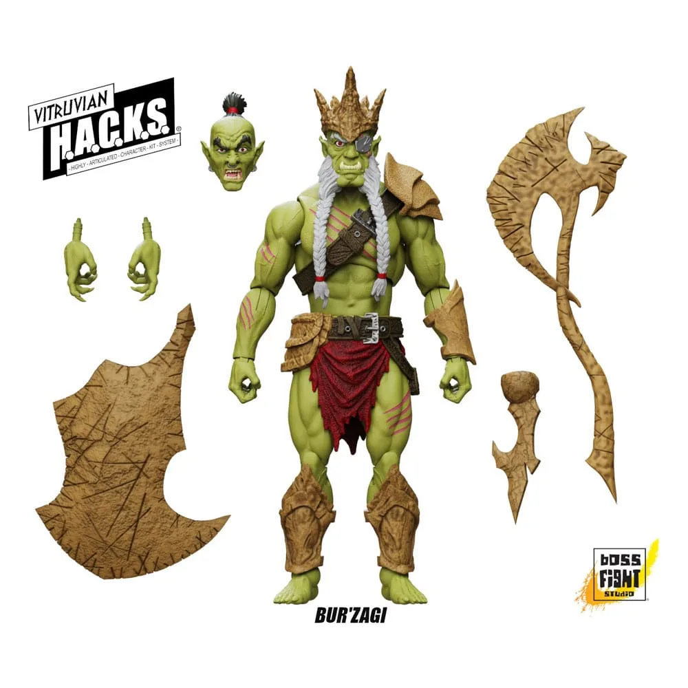 Vitruvian H.A.C.K.S. Action Figure – Mighty Orc Sovran Bur’Zagi 2