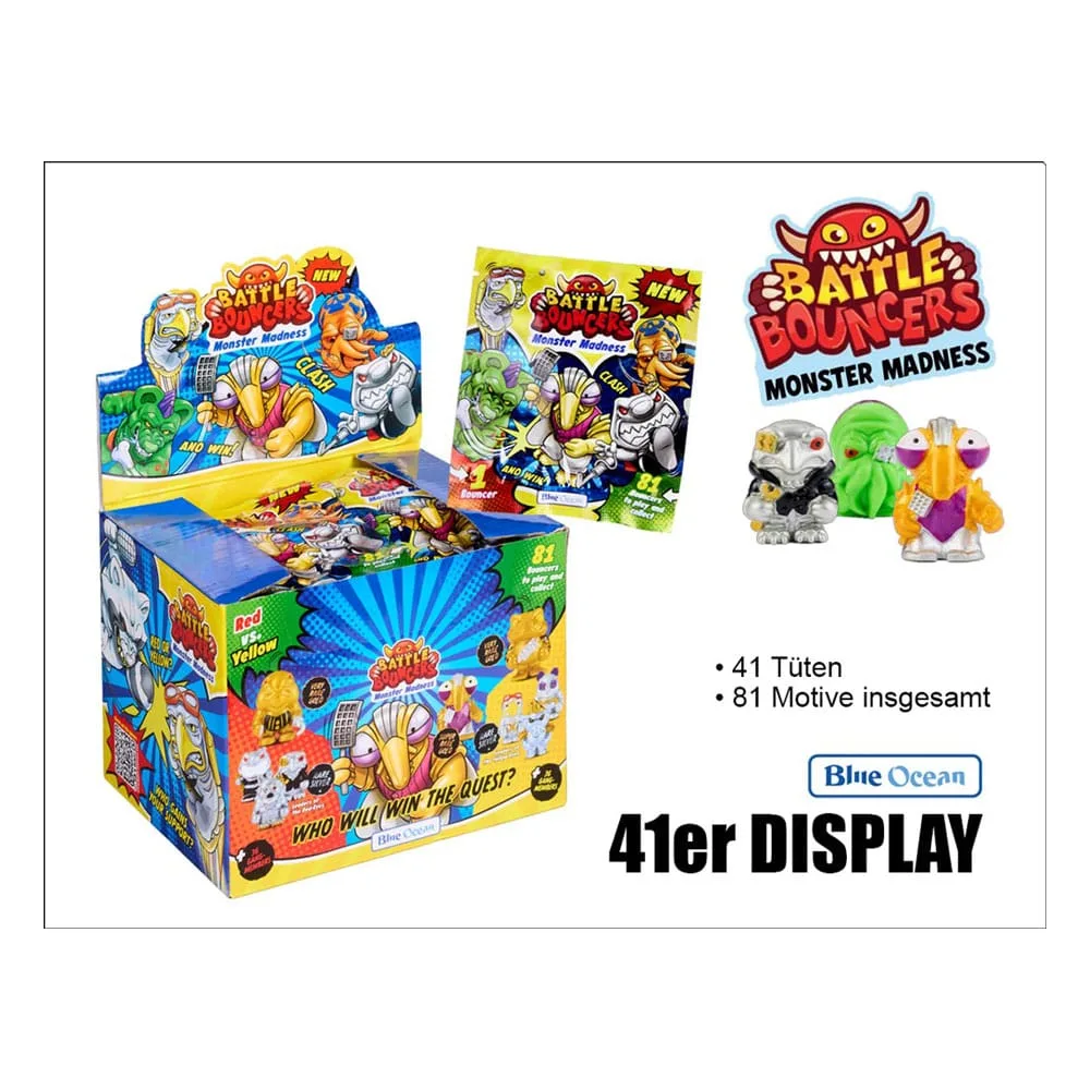 Battle Bouncers Mini-Figure Display – Monster Madness 41 Bags