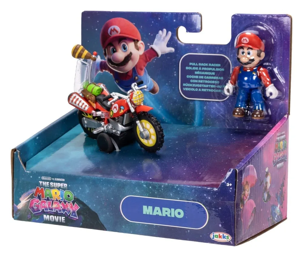 Super Mario Galaxy Movie Action Figure – Pull Back Motorcycle 6 cm 6