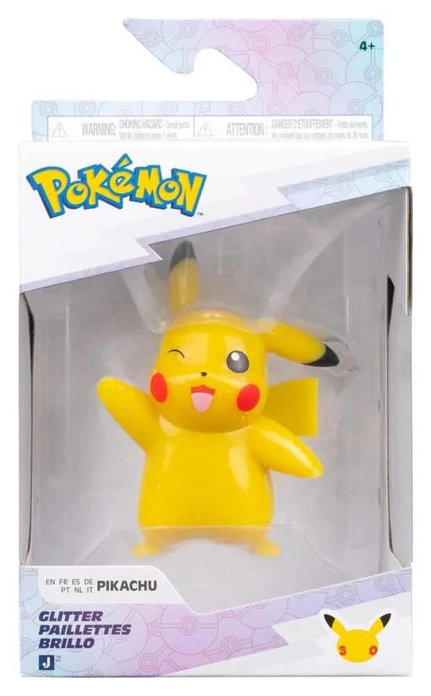 Pokémon Figure – Pikachu 30th Anniversary Glitter 8 cm 2