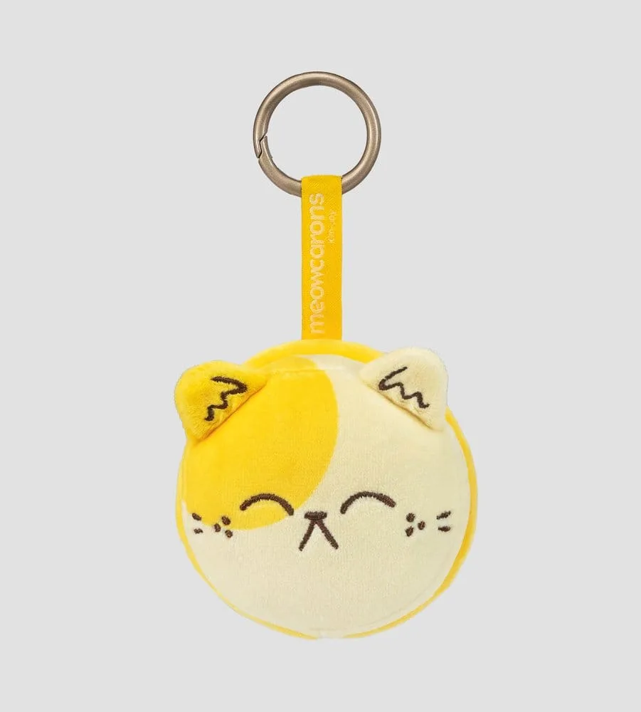 Meowcaron Plush Bag Charm – Smile 7 cm