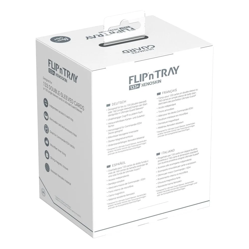 Ultimate Guard Deck Box – Grey Flip’n’Tray 133+ Xenoskin 8