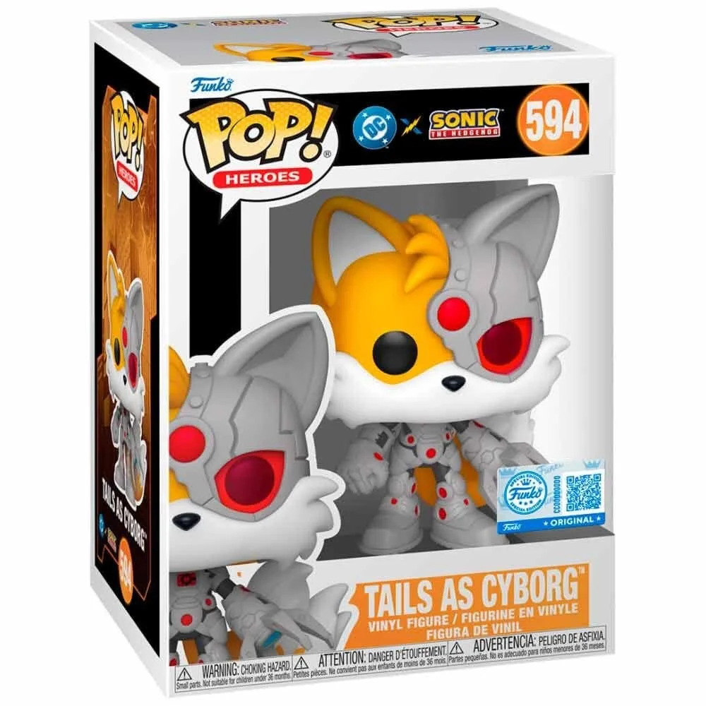 DC x Sonic the Hedgehog POP Figure – Tails as Cyborg 9 cm 2