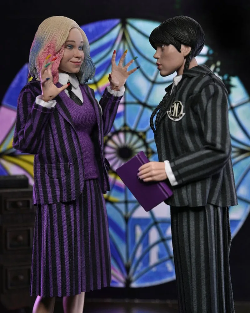 Wednesday Action Figure Set – Addams and Enid School Uniforms 20 cm 10
