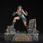 Tomb Raider Statue – Lara Croft with Swappable Accessories 24 cm 17