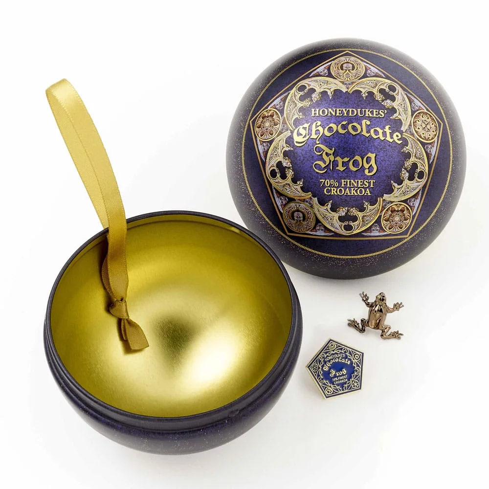 Harry Potter Tree Ornament – Chocolate Frog with Pin Badge