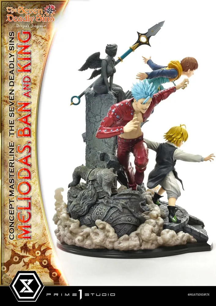 Seven Deadly Sins Statue – Meliodas, Ban and King 55 cm 8