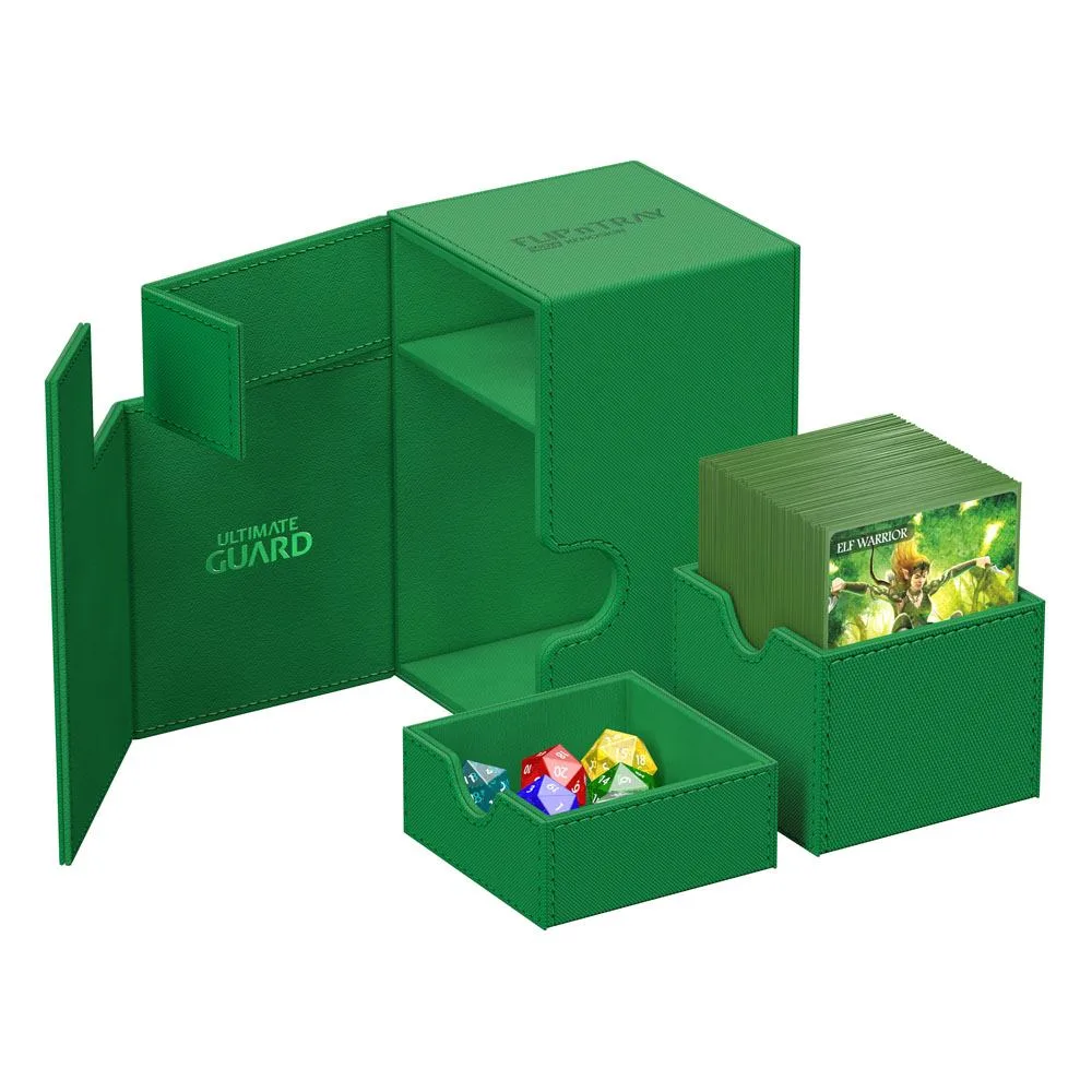 Ultimate Guard Deck Box – Flip’n’Tray 100+ Xenoskin Green 4