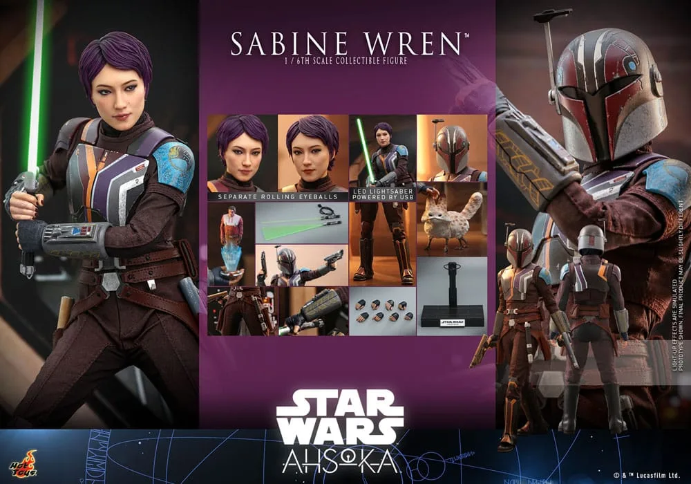 Star Wars Ahsoka Action Figure – Sabine Wren 1/6 Scale 28 cm 23